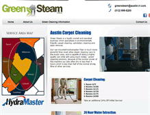 Tablet Screenshot of greensteamaustin.com